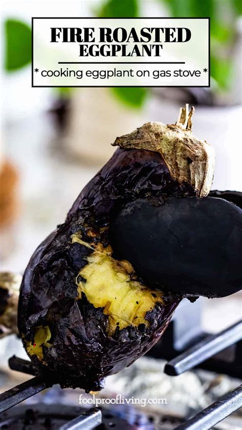 how to roast eggplant on gas stove